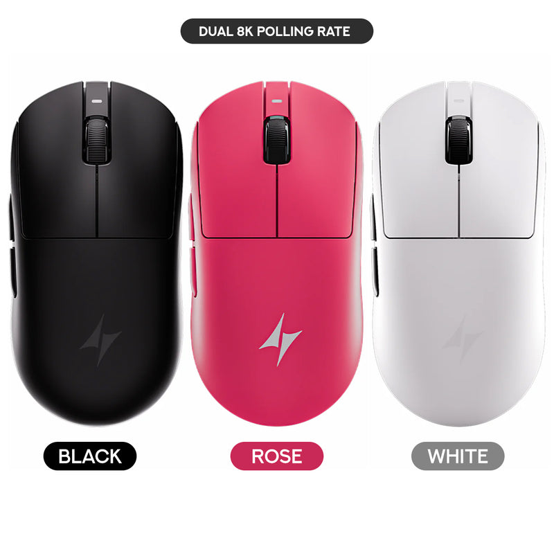 ATK Dragonfly A9 Ultra Lightweight Wireless Mouse (Black, Rose, White)