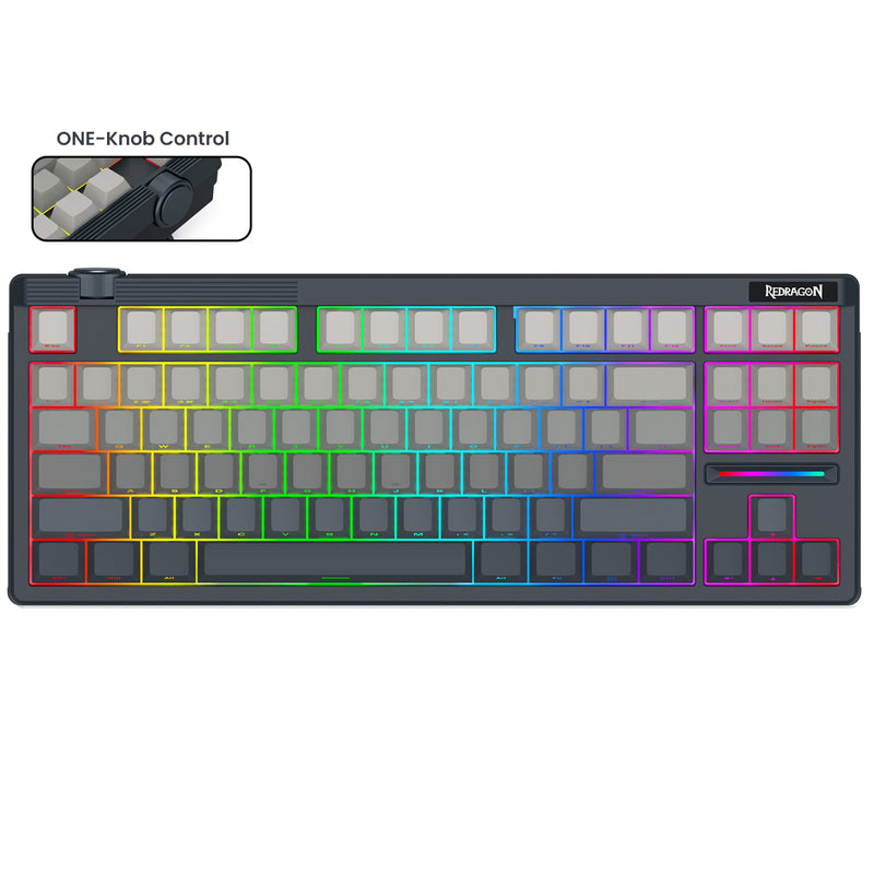 Redragon OTIIM PRO 3-Modes Connectivity 87 Keys Gasket Mechanical Keyboard