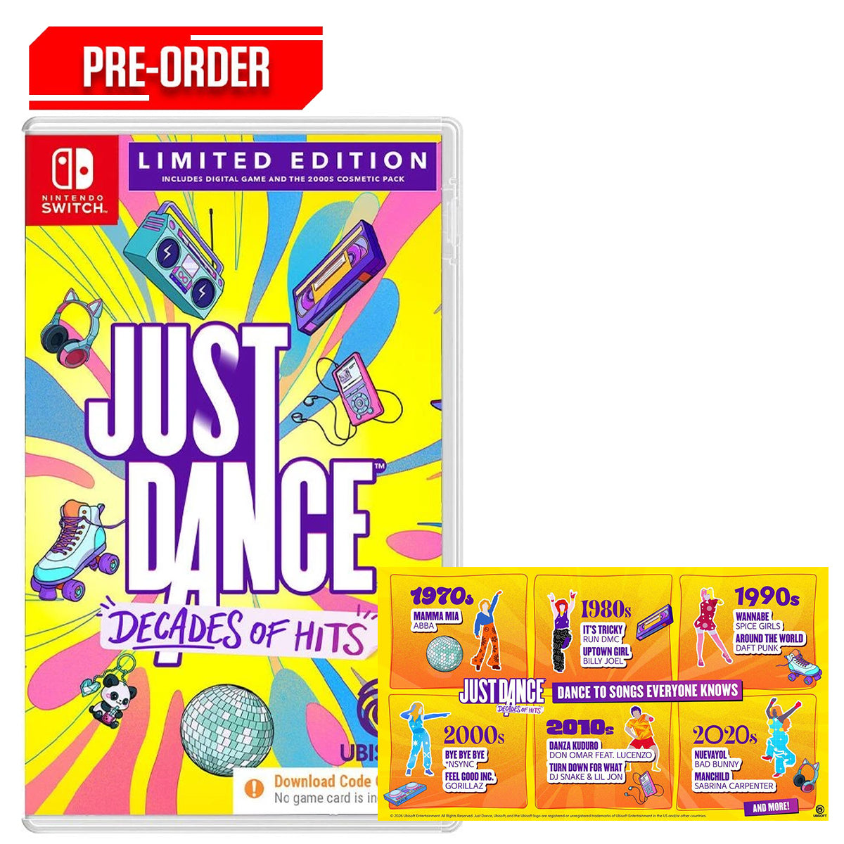 Nintendo Switch Just Dance: Decades of Hits Limited Edition 