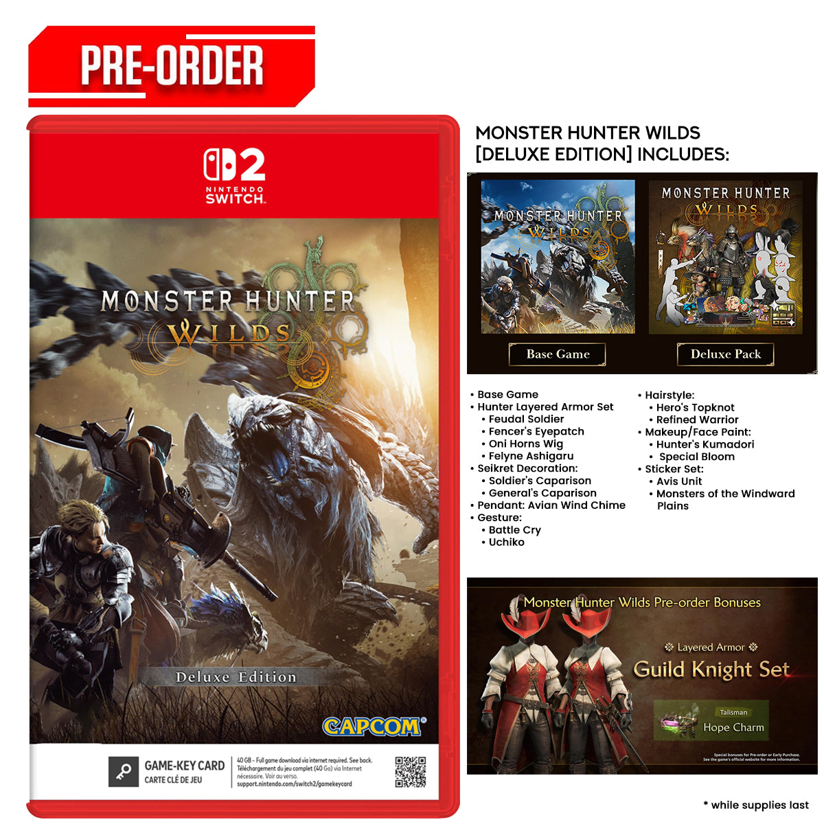 Nintendo Switch 2 Monster Hunter Wilds Deluxe Edition