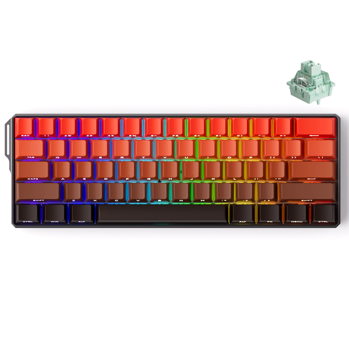 MonsGeek FUN60 Ultra SP Shine-Through Blaze Gradient Wired RGB Mechanical Keyboard