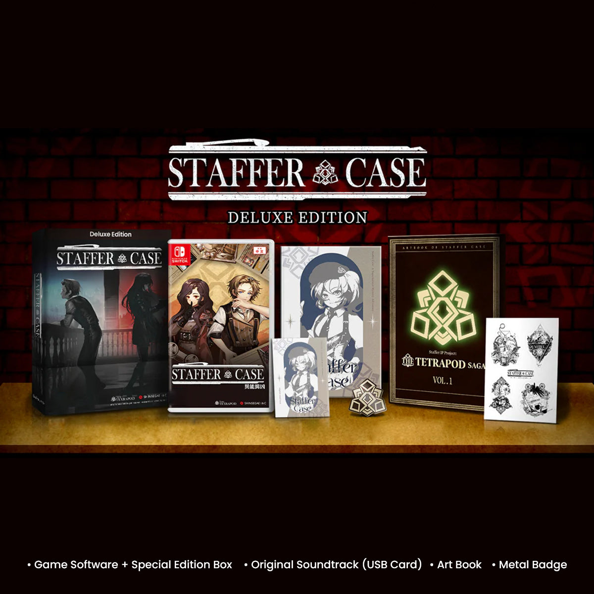 Nintendo Switch Staffer Case A Supernatural Mystery Adventure Deluxe Edition