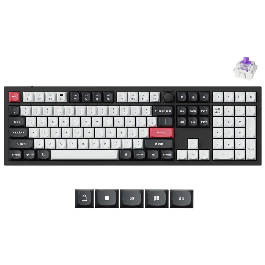 Keychron Q6 HE QMK Fully Assembled Knob RGB Full Size Wireless Custom Keyboard