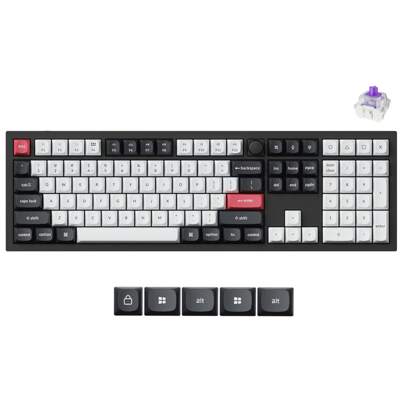 Keychron Q6 HE QMK Fully Assembled Knob RGB Full Size Wireless Custom Keyboard