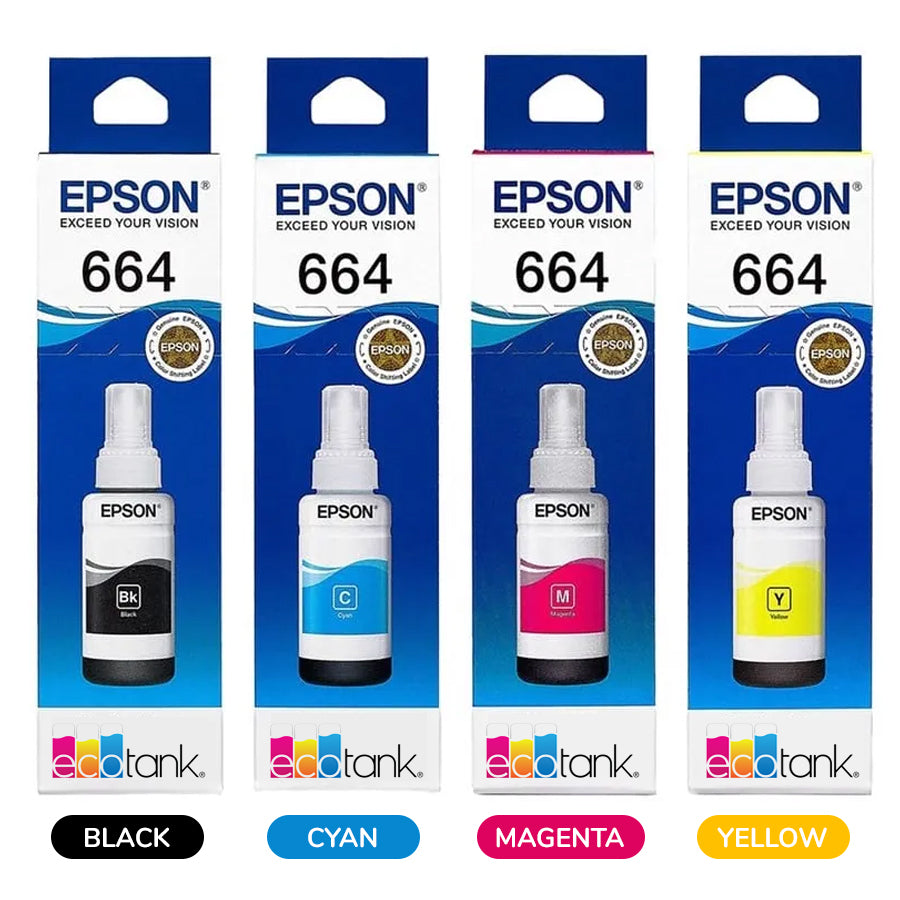Epson 70ml Ink Bottle (Black, Cyan, Magenta, Yellow)