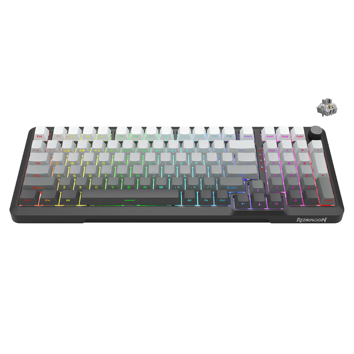 Redragon Bragi Pro Tri-Mode Wireless RGB Mechanical Keyboard (Gradient Gray) (K688SP-RGB-PRO)