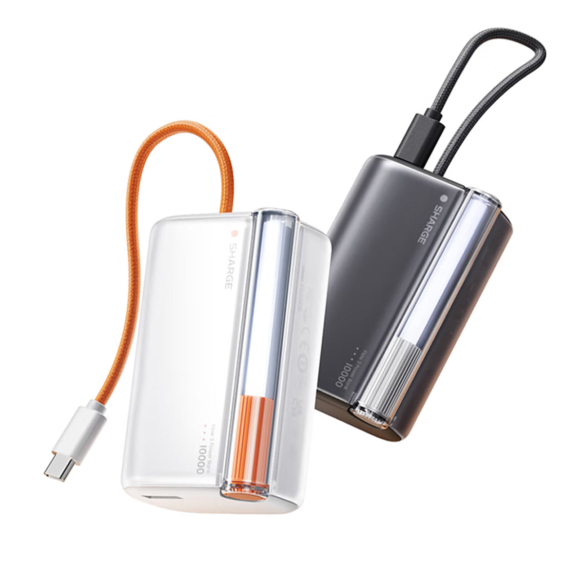 Sharge Flow 3 Power Bank 10000mAH 45W with Built-in USB-C Cable