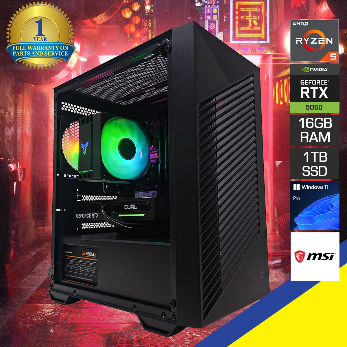Sigma Pro Forge Black Desktop Gaming PC