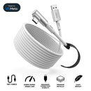 Kiwi Design Link Cable 16Ft (5M) for Meta Quest 2/3/Pro/3S/Pico 4 (White) (QC-8)