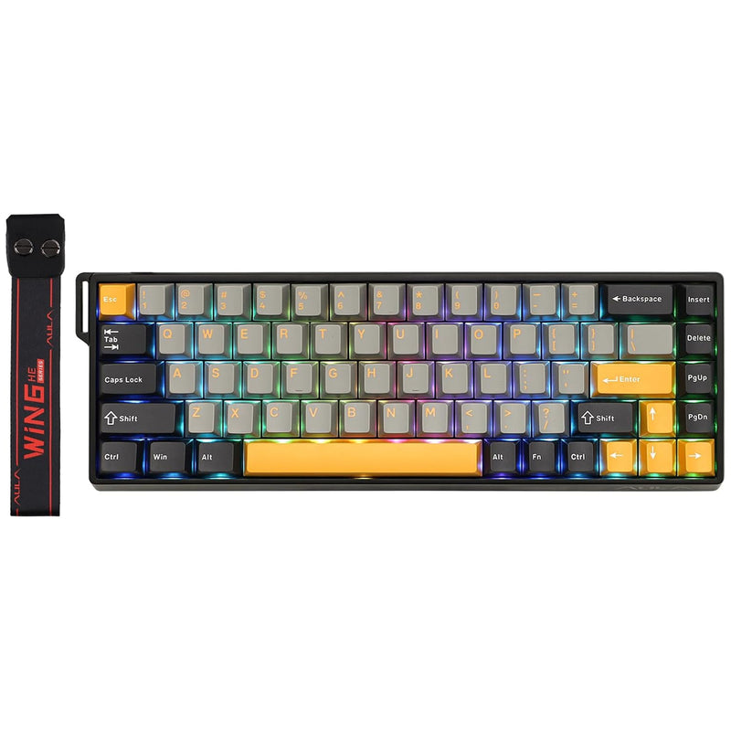 Aula WIN68HE 68-Key RGB 65% Wired Magnetic Switch Gaming Keyboard (Wing Chun Switch)