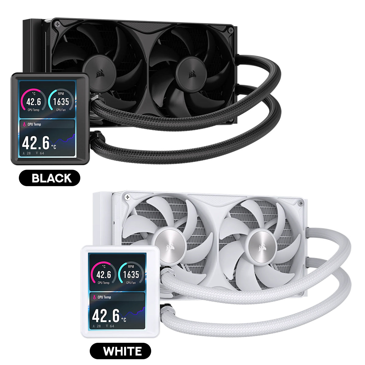Corsair Nautilus II 240 RS Performance LCD 240mm Liquid CPU Cooler