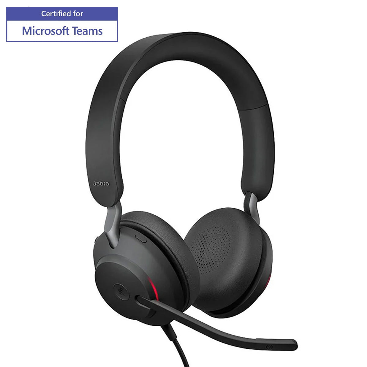 Jabra Evolve2 40 USB-A MS Stereo Wired Professional Headset (Black)