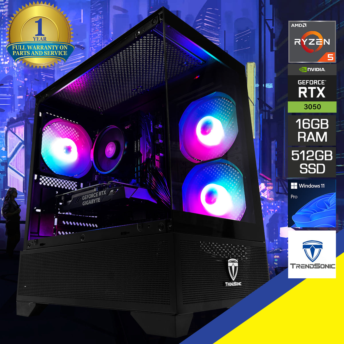 Alpha Eris Black Desktop Gaming PC