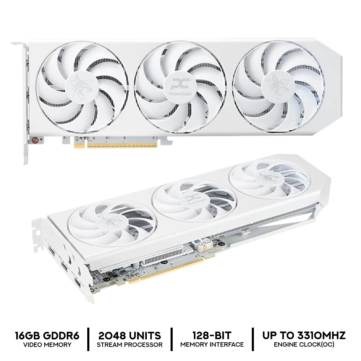 PowerColor Hellhound AMD Radeon RX 9060 XT 16GB GDDR6 Graphics Card