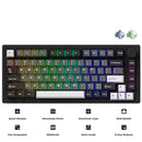 MonsGeek M1 V5 Black & Silver Aluminum Case Multi-Mode RGB Hot-Swappable Mechanical Keyboard (Akko Mirror Switch, Akko Cilantro Switch)