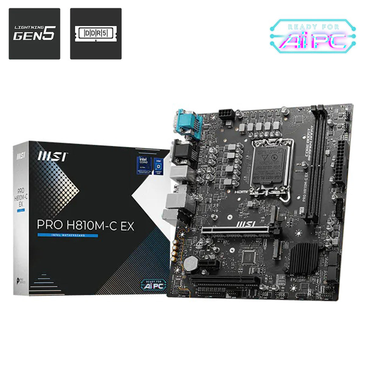 MSI Pro H810M-C EX DDR5 Intel Motherboard