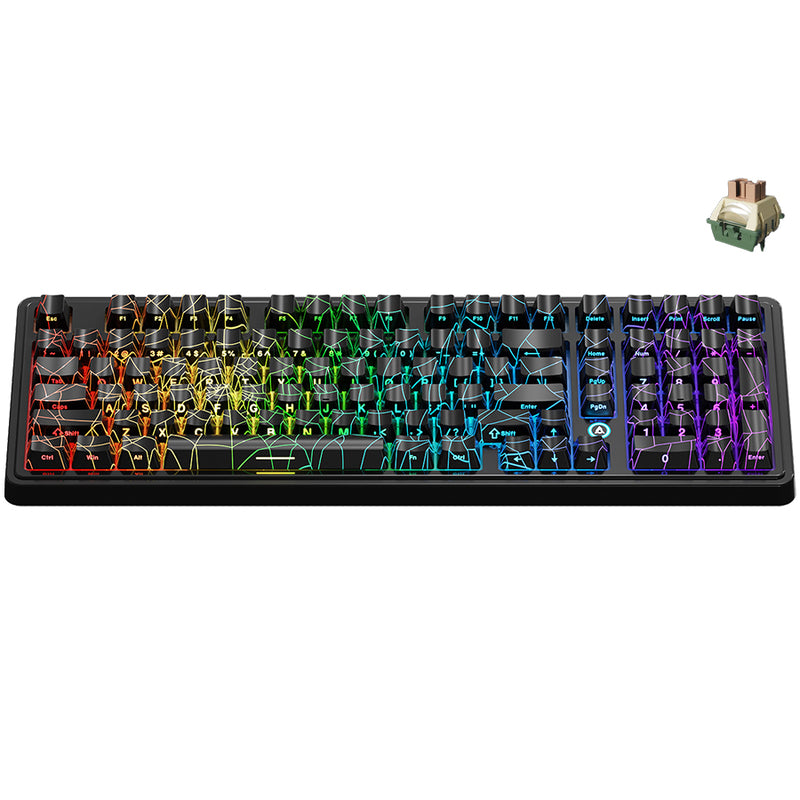 Ajazz AK980 Max RGB Wired 98-Keys Gasket-Mounted Hot-Swappable Mechanical Keyboard
