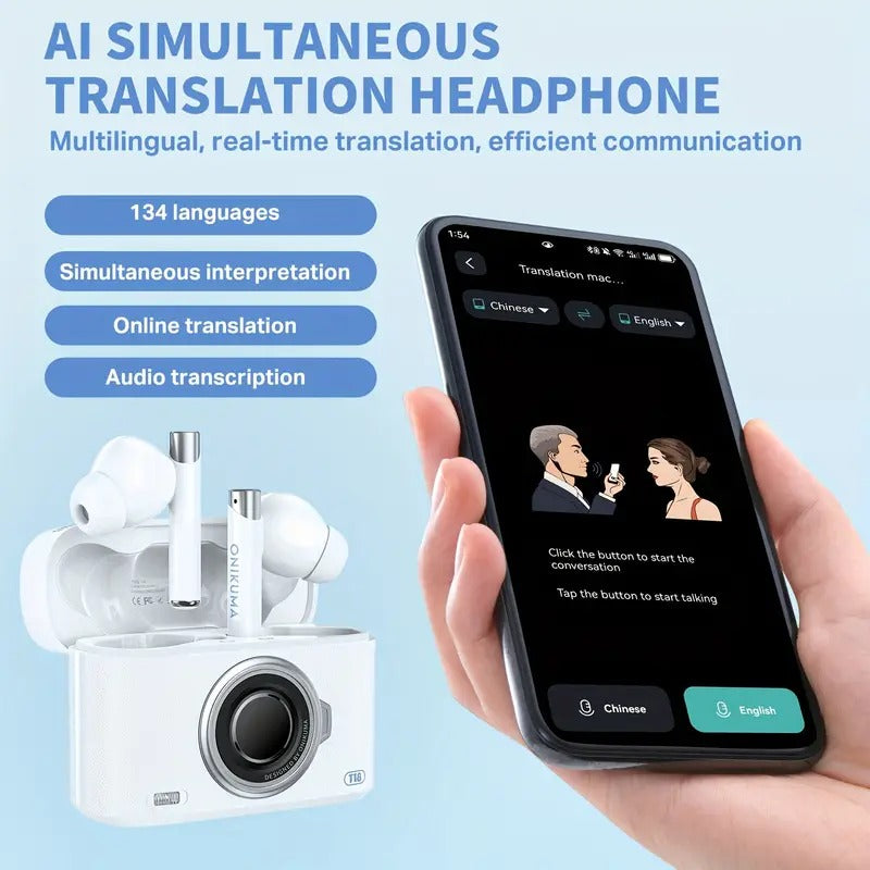 Onikuma T18 Dual Microphone ENC Noise Reduction Wireless Earphones