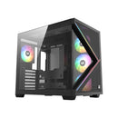 XYZ Qubex ATX PC Case with 4 Pre-Installed 120mm Pulsar ARGB Fans 
