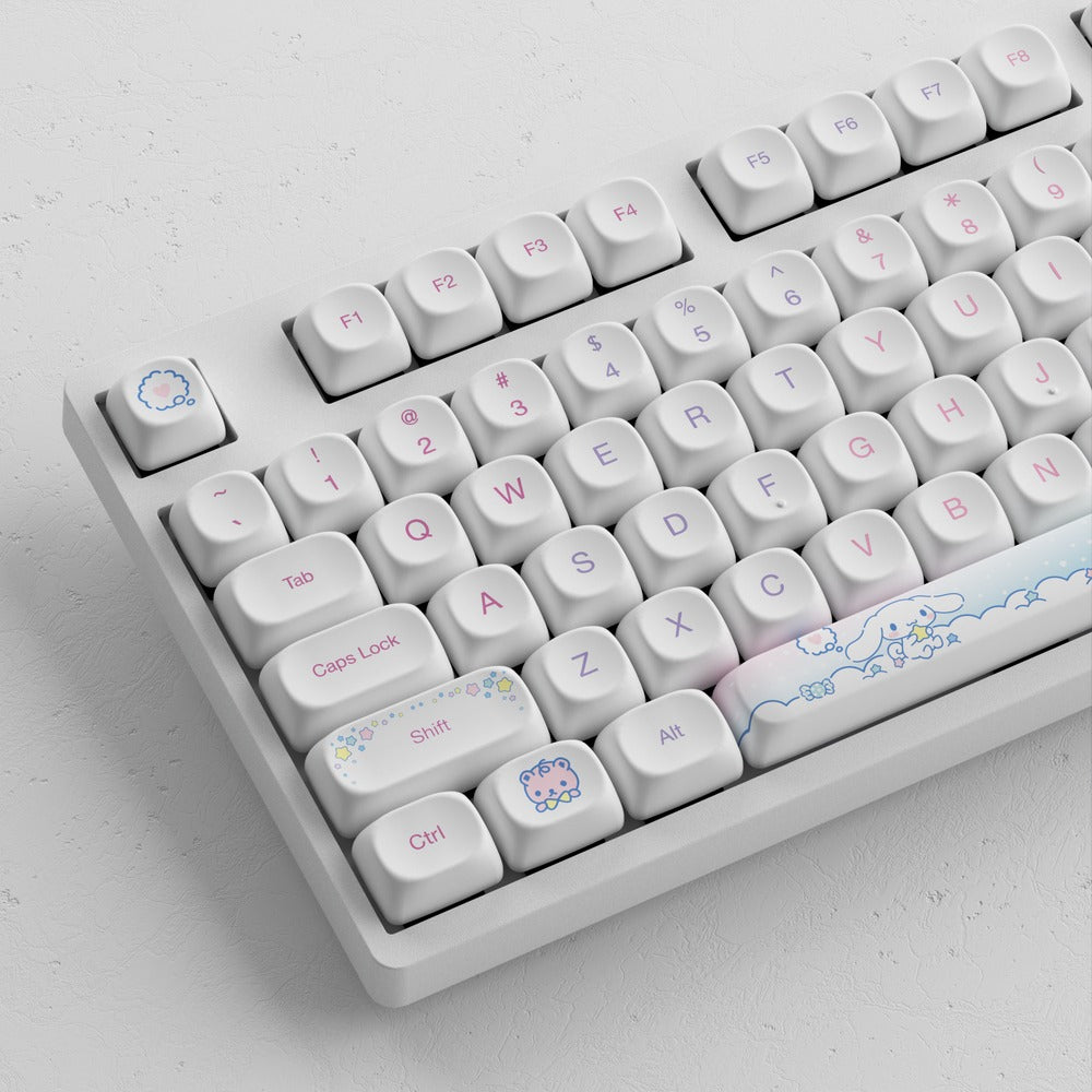 Akko Cinnamoroll 3108 V3 Wired Mechanical Keyboard (Akko Frost Pink Switch)
