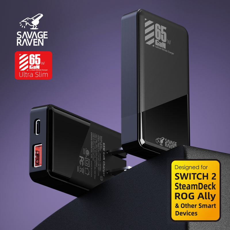 Skull & Co. GaN 65W Ultra Slim AC Adapter