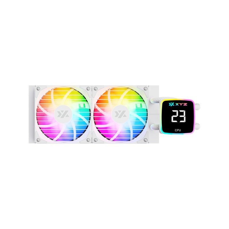XYZ AquaPulse AIO 240 ARGB Liquid Cooler with Temperature Display