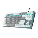 Aula Wind F3287 80% Wired Mechanical Gaming Keyboard - Grey Panel + Grey/White Keycaps (Blue Switch)