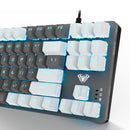 Aula Wind F3287 80% Wired Mechanical Gaming Keyboard - Grey Panel + Grey/White Keycaps (Blue Switch)