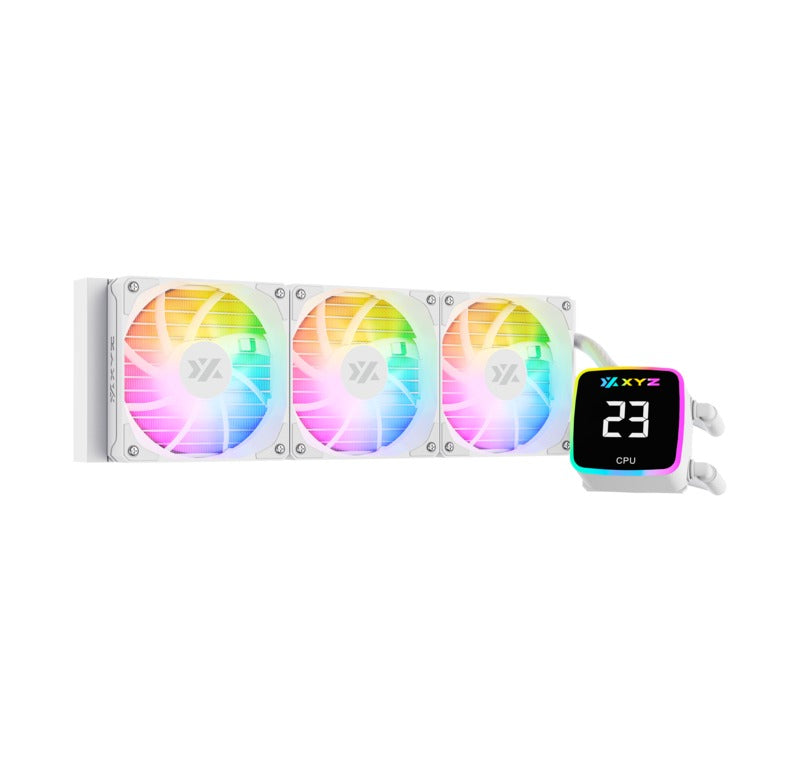 XYZ AquaPulse AIO 360 ARGB Liquid Cooler with Temperature Display