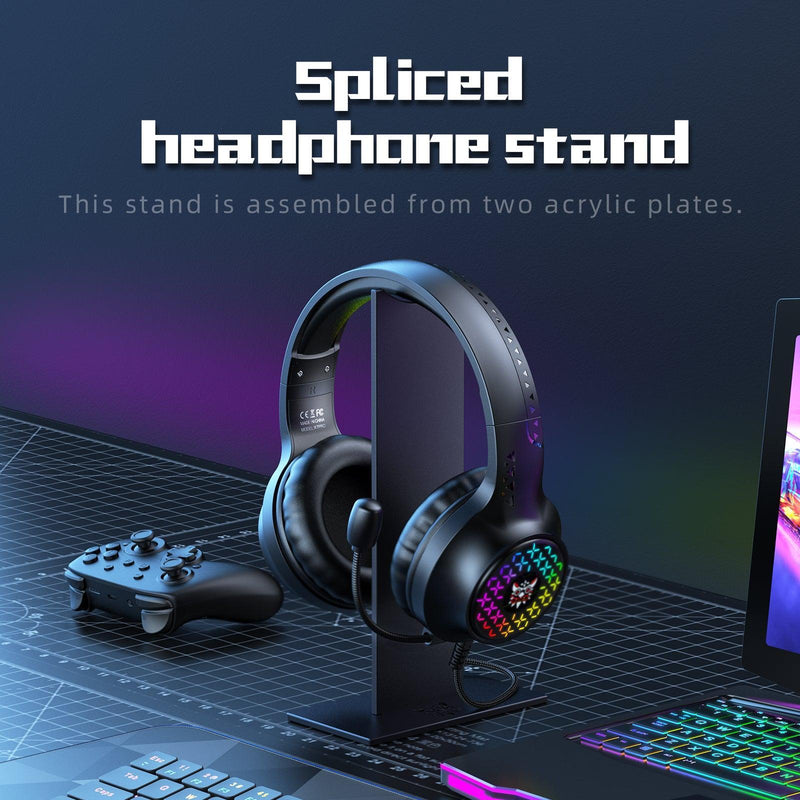 Onikuma TZ5006 5-in-1 RGB Wired Keyboard / Mouse/ Mouse Pad / Headset / Headset Stand Gaming Combo