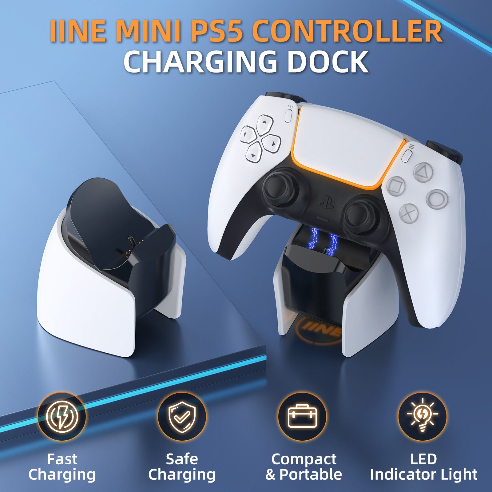 IINE Mini Charging Dock for PS5 DualSense Edge Controller | DataBlitz