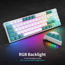 Royal Kludge RK71 Tri-Mode RGB 71 Keys Hot Swappable Mechanical Keyboard Camp Green