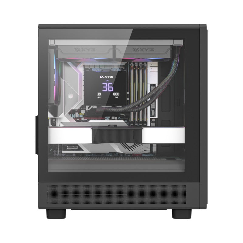 XYZ Atom M-ATX PC Case with 3 Pre-Installed 120mm Pulsar ARGB Fans