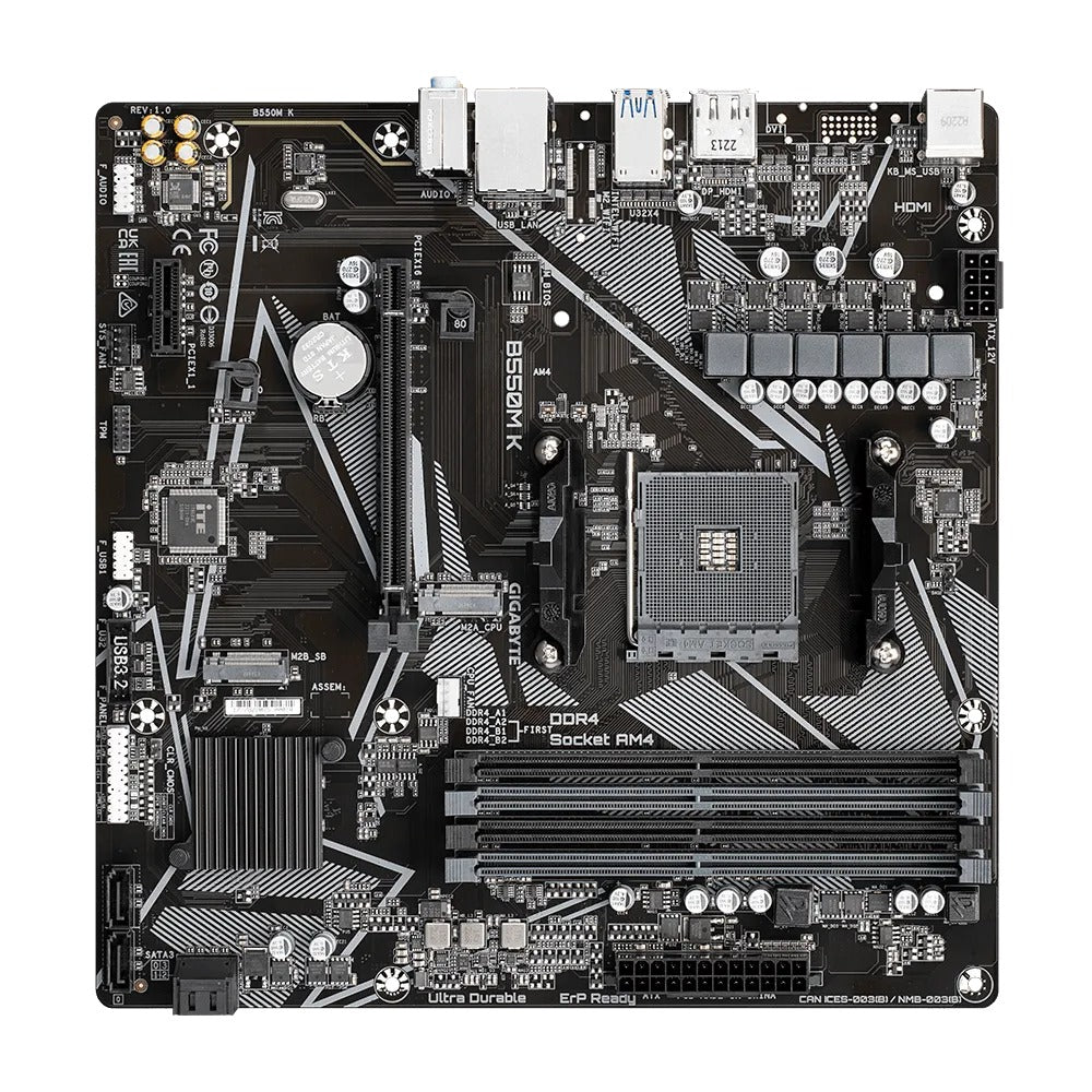 Gigabyte B550M K Ultra Durable Motherboard