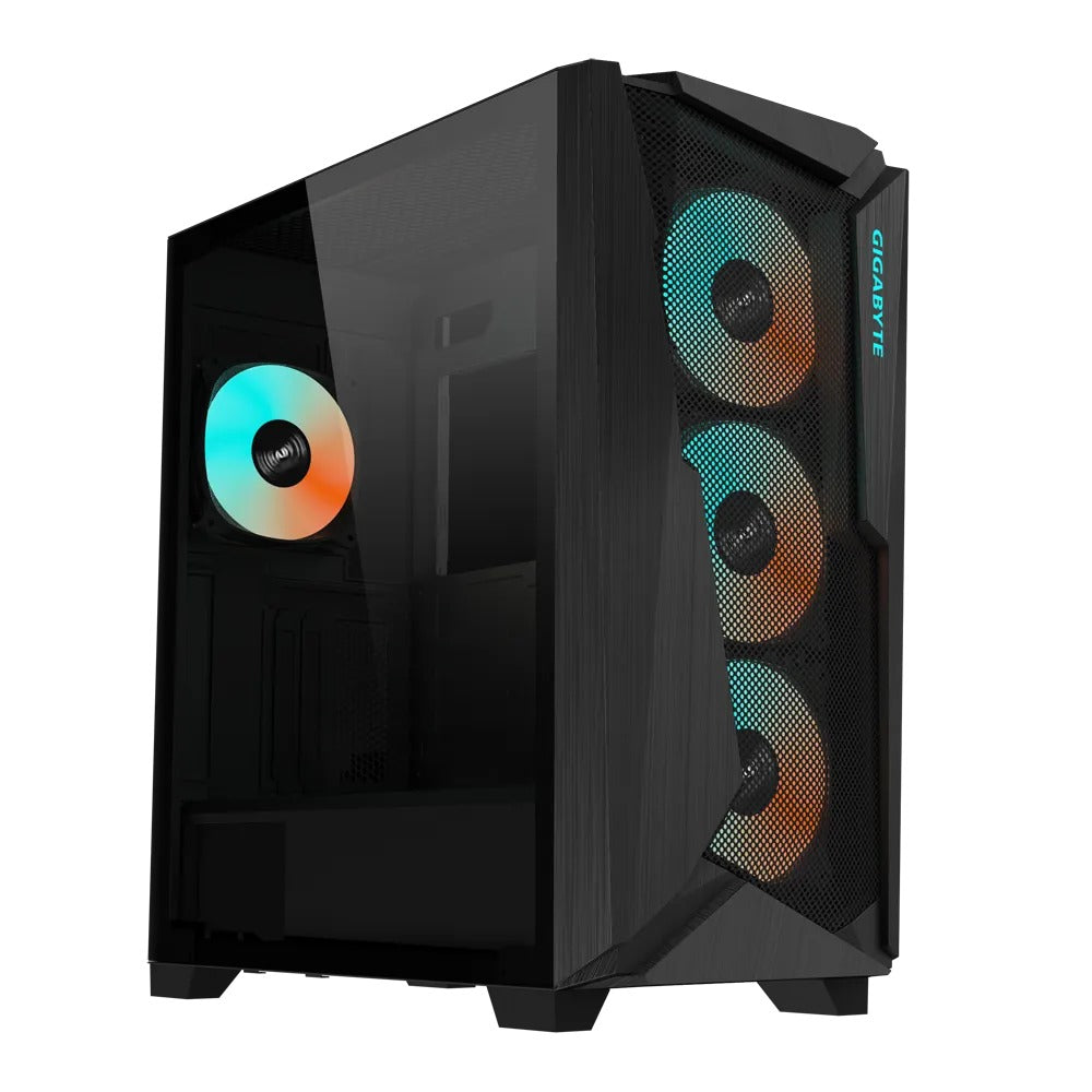 Gigabyte C301 V2 Tempered Glass RGB Mid-Tower 4X ARGB PWM Fan ATX Case