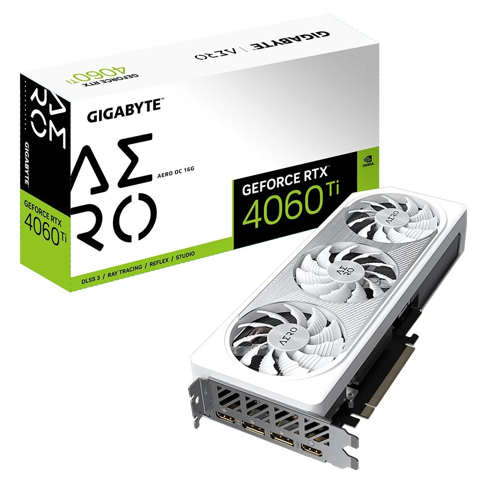 Gigabyte GeForce RTX 4060 Ti Aero OC 16GB GDDR6 Graphics Card (GV-N406TAERO OC-16GD)