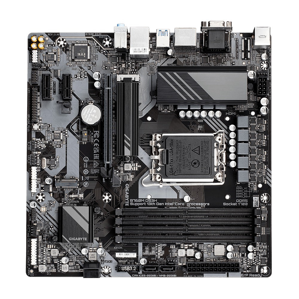 Gigabyte B760M DS3H DDR5 Ultra Durable Motherboard