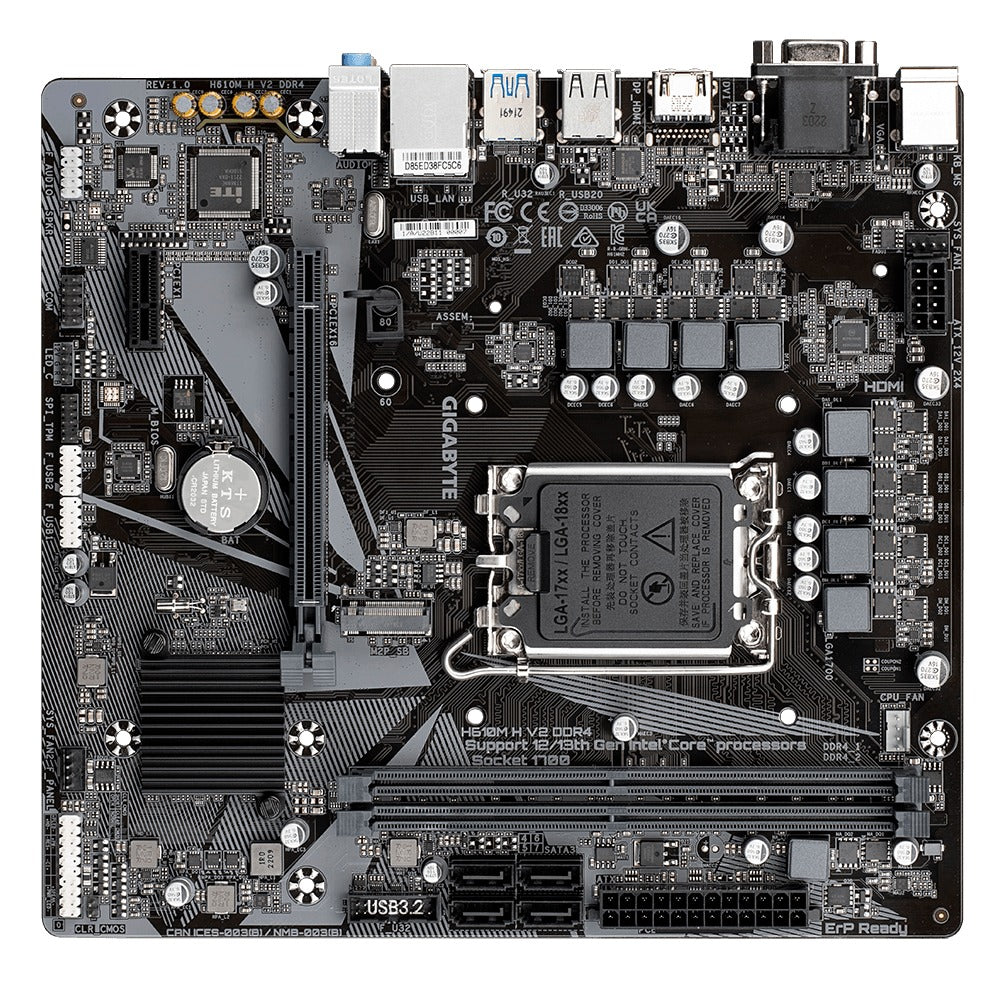 Gigabyte H610M H V2 DDR4 Motherboard
