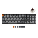 Keychron K10 Full Size RGB Backlight Aluminum Wireless Mechanical Keyboard (Gateron Brown Switch) (K10C3)