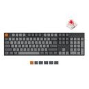 Keychron K10 Full Size RGB Backlight Aluminum Wireless Mechanical Keyboard (Gateron Red Switch) (K10C1)