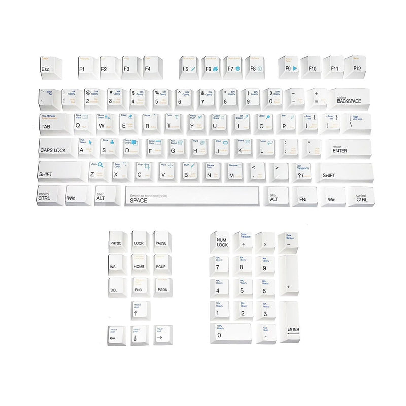 Royal Kludge PBT Keycaps Cherry-9