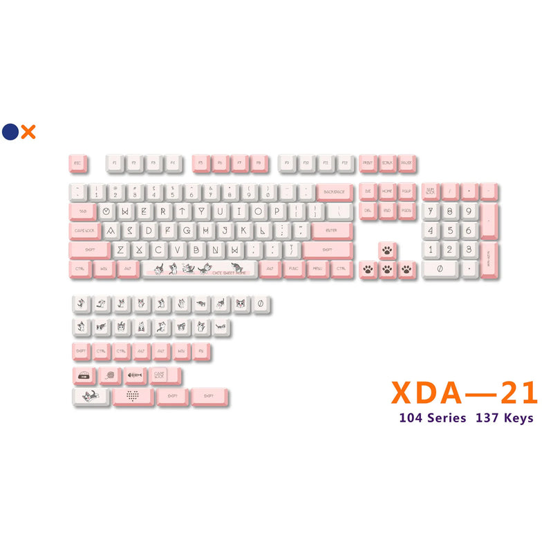 Royal Kludge PBT Keycaps 137 Keys XDA-21