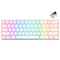 Royal Kludge RK61 Pro Tri-Mode RGB 61 Keys Hot Swappable Mechanical Keyboard Silver/White