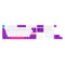 Keychron OEM Dye-Sub PBT Keycap Set Version B - Unicorn (PBT-33)