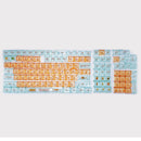 Royal Kludge CBSA-4 132 Keys Plastic Transparent Profile Keycaps Fullset (Orange)