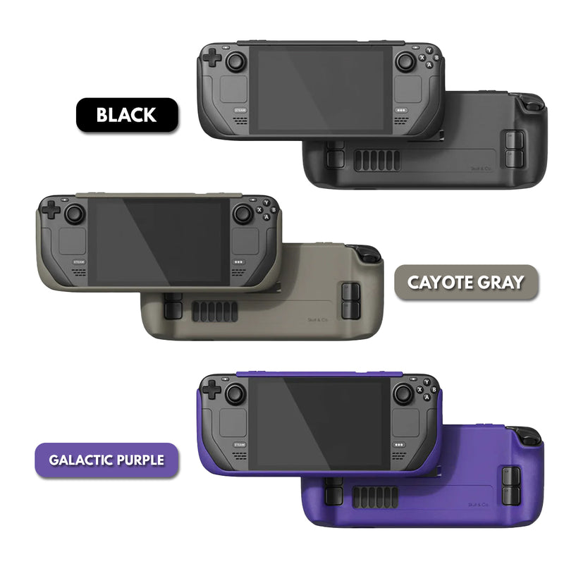 Skull & Co. Grip Case For Steam Deck (Black, Cayote Gray, Galactic Purple), (SDGC-BK, SDGC-CYGR, SDGC-GP)