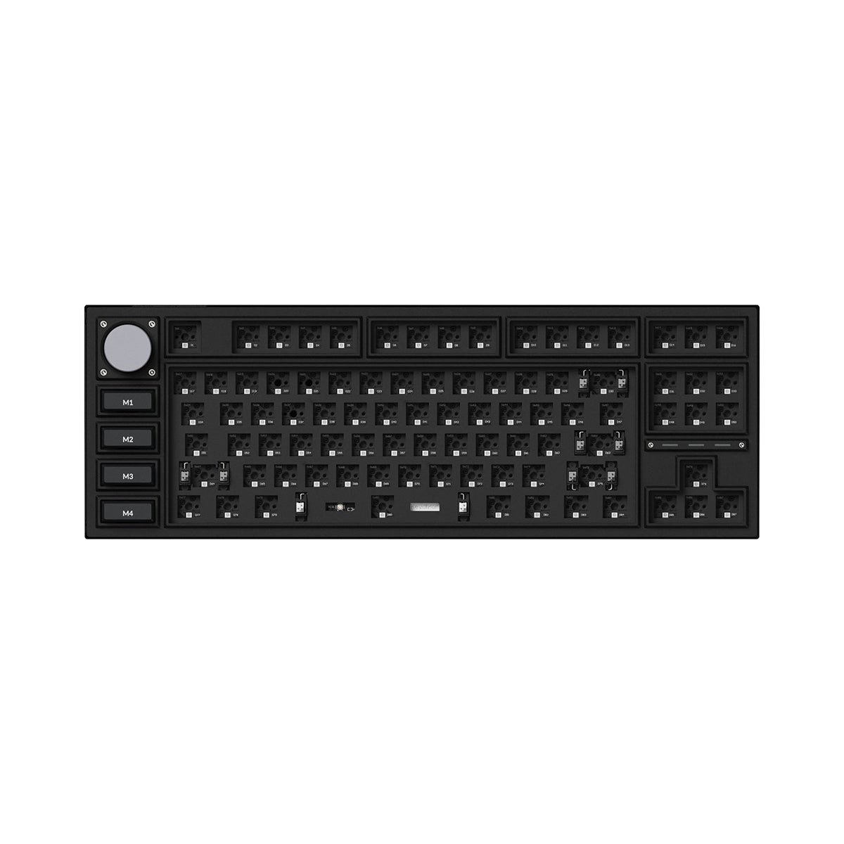 Keychron Q3 Pro QMK/VIA Barebone Knob SE Wireless TKL Custom Mechanical Keyboard - Carbon Black