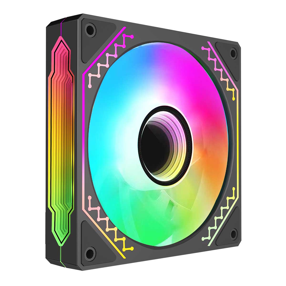 Coolman CM-03 Infinity Mirror LED A-RGB Cooling Fan (Single Pack)