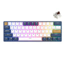 Royal Kludge RK61 Plus Tri-Mode RGB 61-Keys Hot-Swappable Mechanical Keyboard Klein Blue (Brown Switch)