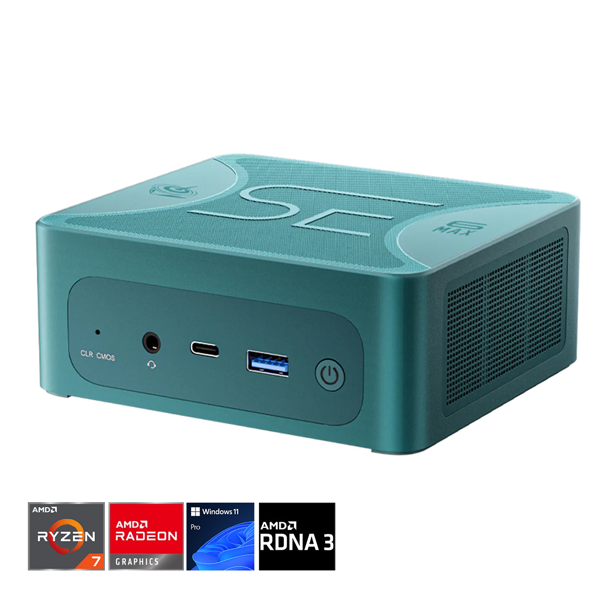Beelink SER6 Max AMD Ryzen 7 7735HS 32GB RAM 1TB SSD Windows 11 Pro Mini PC (Dark Green)